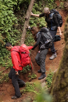 Kimberley_and_Cheryl_ready_to_climb_Kili_010309_4.JPG