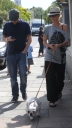Sarah_Harding_and_Tom_Crane_seen_taking_their_dog_for_a_walk_310709_42.jpg